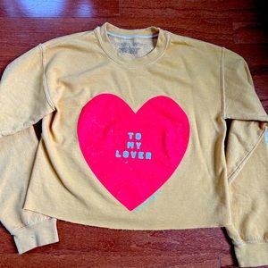 Taylor Swift Official Merch To My Lover crewneck sweatshirt size small